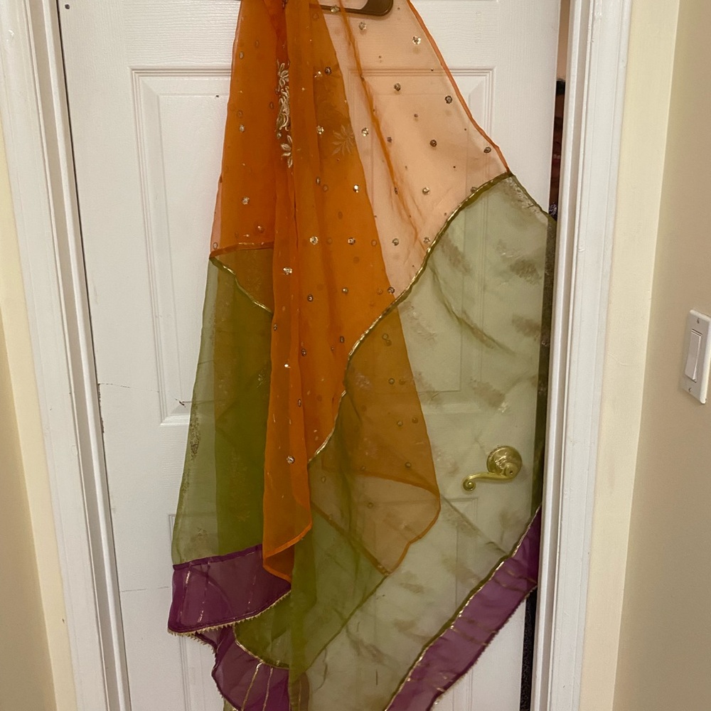 Organza embroidered dupatta from Ethnic